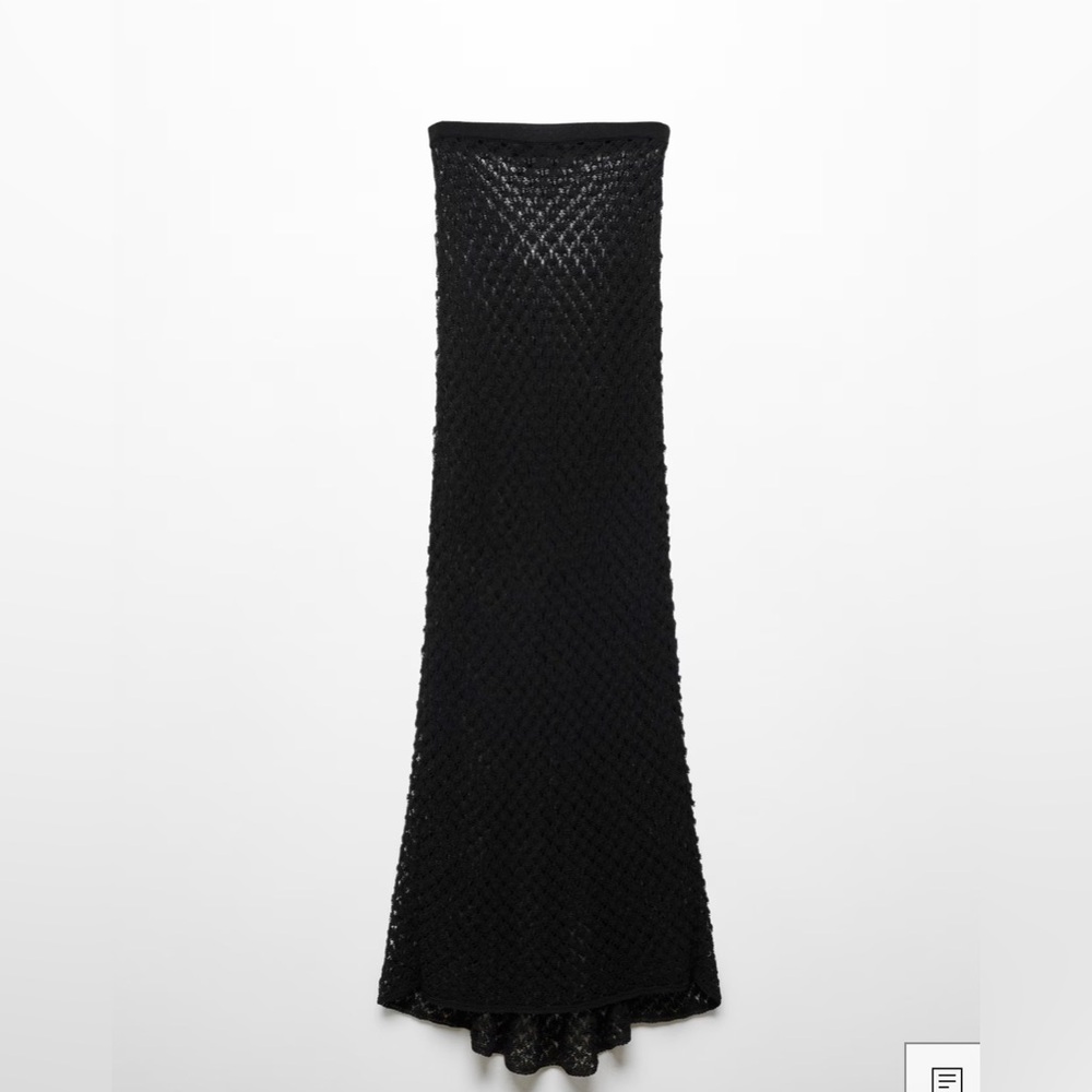 Mango&Victoria Beckham ASYMMETRICAL CROCHET SKIRT. Size S - Picture 6 of 6